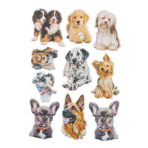 Ideen mit Herz Stickerbogen 3-D Relief-Sticker | Aufkleber | Hochwertig geprägt mit 3-D-Effekt | Din A4 Bogen mit verschiedenen Motiven (Tiere 03) von Ideen mit Herz