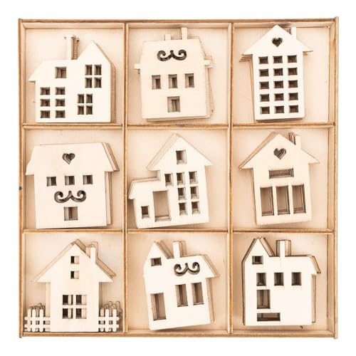 Ideen mit Herz Streu-Deko aus Holz | Holz-Motive | Häuser 2 | Tisch-Deko | Inklusive Holz-Box | 9 versch. Designs, je 7 Stück | 63-teilig Ideen mit Herz Streu-Deko aus Holz | Holz-Motive | Häuser 2 | Tisch-Deko | Inklusive Holz-Box | 9 versch. Designs, je 7 Stück | 63-teilig von Ideen mit Herz