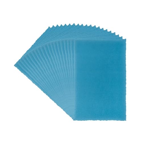 Ideen mit Herz Transparentpapier Aufleger | mit Büttenrand | 8 cm x 13 cm | 130 g/m² | 20 Blatt (blau) von Ideen mit Herz