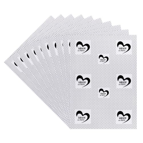 Ideen mit Herz Windradfolie | selbstklebend | Transparent-Folie | Mobile-Folie | transparent | 0,2 mm | Din A4 | 10 Stück | einseitig klebend von Ideen mit Herz