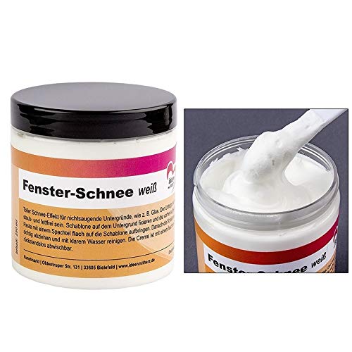 Ideen mit Herz Kreativ Creme, weiß, 250ml | Fenster-Schnee | dekorative Schneepaste zum Basteln | Deko-Schnee | Kunst-Schnee von Ideen mit Herz