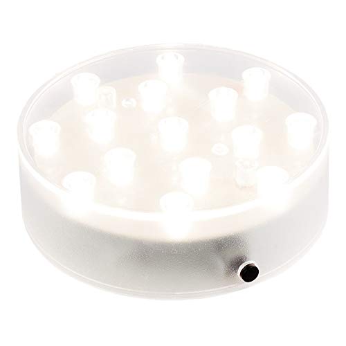 Ideen mit Herz LED-Leuchtsockel | Light Base | rund | Ø 10 cm | 3,2 cm hoch | 15 LEDs | warmweiß von Ideen mit Herz