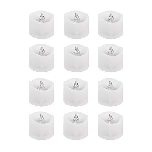 LED-Teelichter | LED-Kerzen | Ø 3,6cm | 3,2 cm hoch | warmweiß | mit Timer-Funktion (6 Stunden AN | 18 Stunden AUS) | 12 Stück LED-Teelichter | LED-Kerzen | Ø 3,6cm | 3,2 cm hoch | warmweiß | mit Timer-Funktion (6 Stunden AN | 18 Stunden AUS) | 12 Stück von Ideen mit Herz