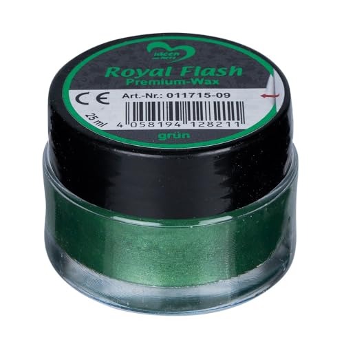 Royal Flash Premium-Wax | 25 ml | Metallischer Micro-Glitzereffekt (grün) von Ideen mit Herz