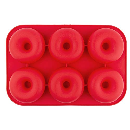 Ideen mit Herz Silikonform, Donuts, Form: 28cm x 19cm, 3cm hoch, für 6 Donuts: je Ø 8cm von Ideen mit Herz