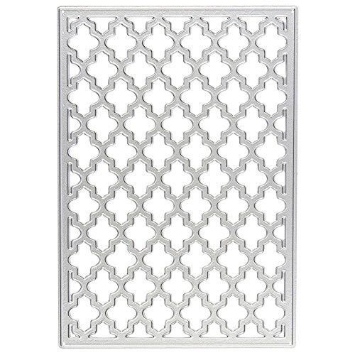 Ideen mit Herz Stanzschablone, Hintergrund 1, 14,2cm x 10cm, passend für gängige Stanzmaschinen | zum Gestalten von Kartenauflegern, Anhängern, Grußkarten | Garten, Sommer, Frühling, Orientalisch von Ideen mit Herz