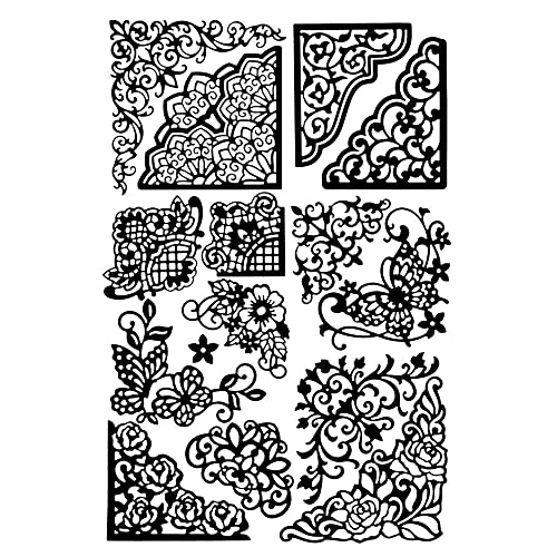 Ideen mit Herz Stanzschablonen, Ornamentale Zierecken, 15 Stück von Ideen mit Herz