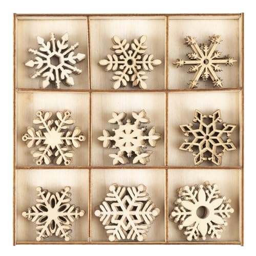 Ideen mit Herz Streu-Deko aus Holz | Schneeflocken | Eiskristalle | Holz-Motive Weihnachten | Winter-Deko | Tisch-Deko | Inklusive Holz-Box | 9 versch. Designs, je 5 Stück | 45-teilig Ideen mit Herz Streu-Deko aus Holz | Schneeflocken | Eiskristalle | Holz-Motive Weihnachten | Winter-Deko | Tisch-Deko | Inklusive Holz-Box | 9 versch. Designs, je 5 Stück | 45-teilig von Ideen mit Herz