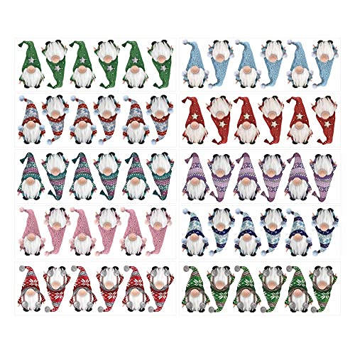 Ideen mit Herz Transparent-Sticker | 10 Bogen à 10 cm x 30 cm | Bunte Aufkleber zum Basteln & Dekorieren (Wichtel Weihnachten) von Ideen mit Herz