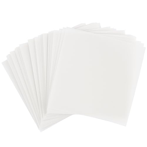 Ideen mit Herz Transparentpapier | 100 Blatt | quadratisch | Premium-Qualität | 110 g/qm | ideales Faltpapier zum Sterne basteln | transparentes Bastelpapier (weiß, 20 x 20 cm) von Ideen mit Herz