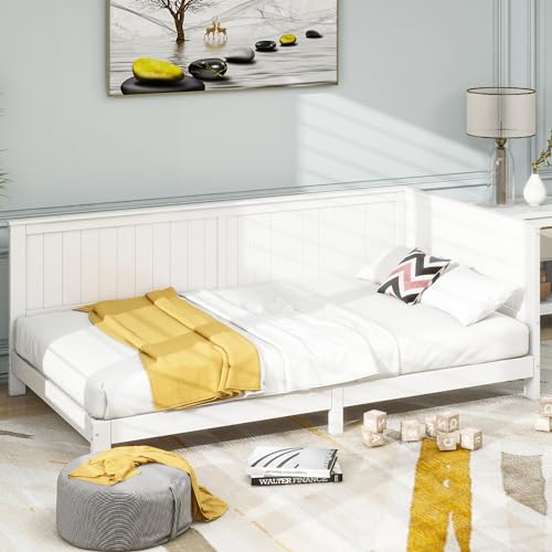 Idemon Schlafsofa 90 * 200 cm, Einzeltagesbett aus Holz, Kinderbett, (weiß) von Idemon