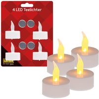 Idena LED-Teelichter 4.8 cm weiß von Idena