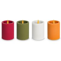 4 Idena LED-Kerzen mehrfarbig von Idena