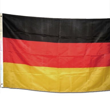 Flagge Deutschland 90 x 150 cm Fahne mit 2 Ösen 100g/m² Stoffgewicht Hissflagge Mast von Idena