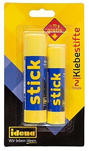 Idena 634152 - Klebestift Bonuspack, 2 Stück, je 1 x 10 Gramm und 22 Gramm Idena 634152 - Klebestift Bonuspack, 2 Stück, je 1 x 10 Gramm und 22 Gramm von Idena