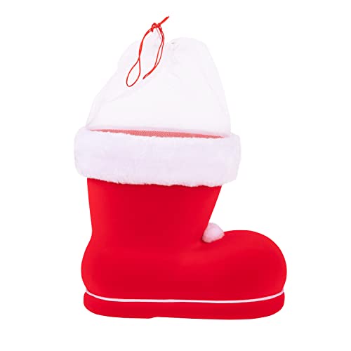 Idena 8550017 - Nikolausstiefel, Rot, Nikolaus, zum Befüllen, Geschenk, Verpackung, Weihnachten von Idena