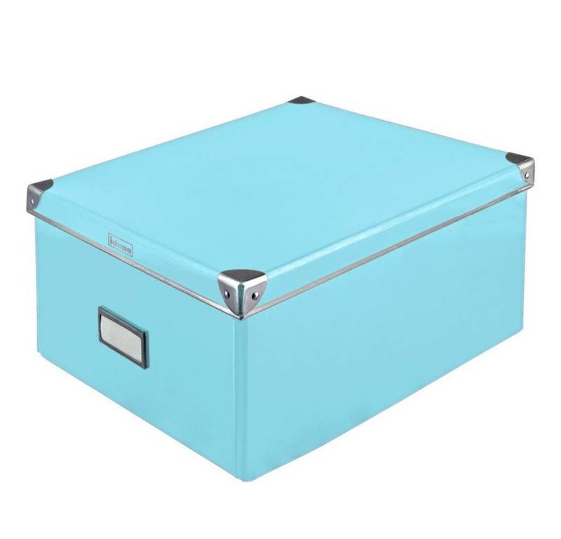 Idena Aufbewahrungsbox mit Deckel 36 x 28,2 x 17 cm türkis von Idena