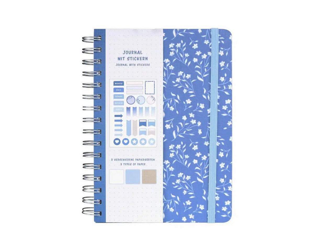 Idena Büro-Set Idena Notizbuch Floral Spiralbindung A5 gepunktet 78 Blatt 120g/m² Idena Büro-Set Idena Notizbuch Floral Spiralbindung A5 gepunktet 78 Blatt 120g/m² von Idena
