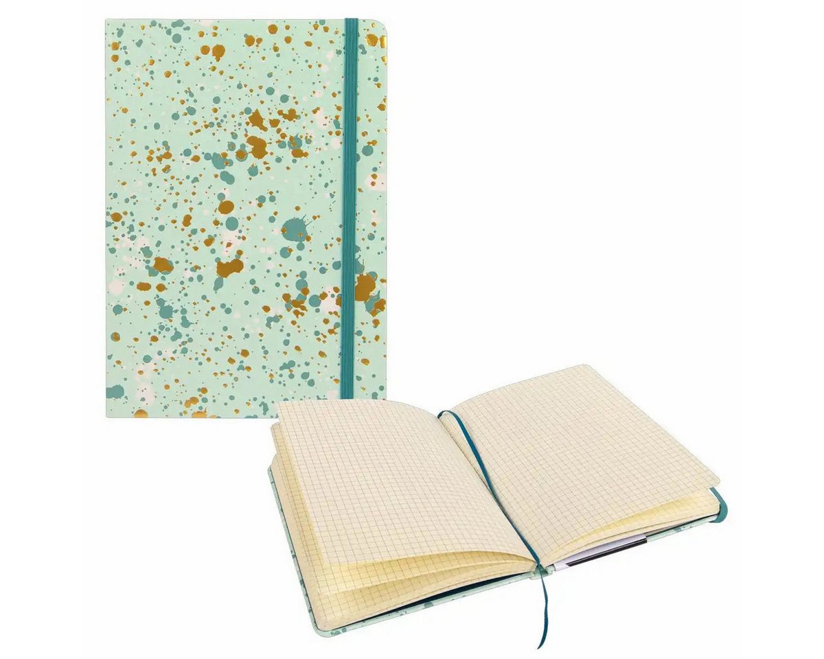 Idena Büro-Set Idena Notizbuch Sparkle Premium kariert mint 14x20cm - Hochwertiges Sc Idena Büro-Set Idena Notizbuch Sparkle Premium kariert mint 14x20cm - Hochwertiges Sc von Idena