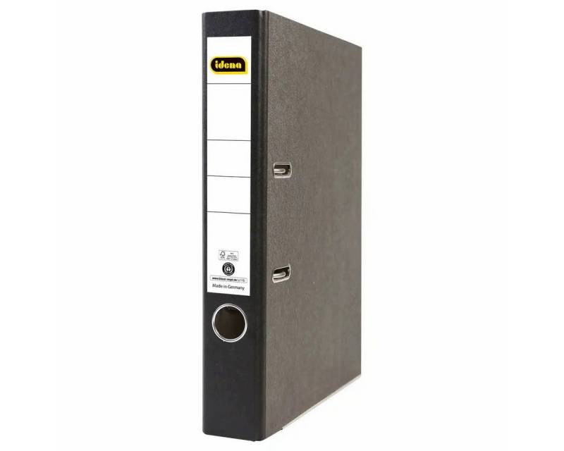 Idena Büro-Set Idena Ordner DIN A4 Wolkenmarmor schwarz 5cm Rückenbreite - Büroorgani von Idena