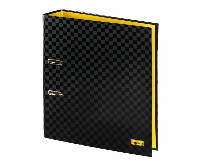 Idena Büro-Set Idena Premium Ordner Schwarz DIN A4 - Robuste 7,4cm Rückenbreite für p von Idena