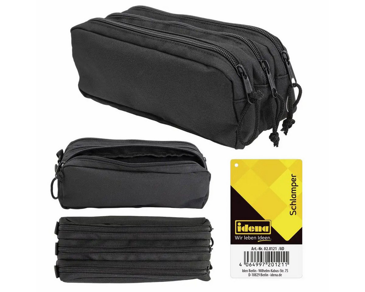 Idena Büro-Set Idena Schlamperrolle 3 Fächer schwarz - Federmäppchen Stifteetui Idena Büro-Set Idena Schlamperrolle 3 Fächer schwarz - Federmäppchen Stifteetui von Idena