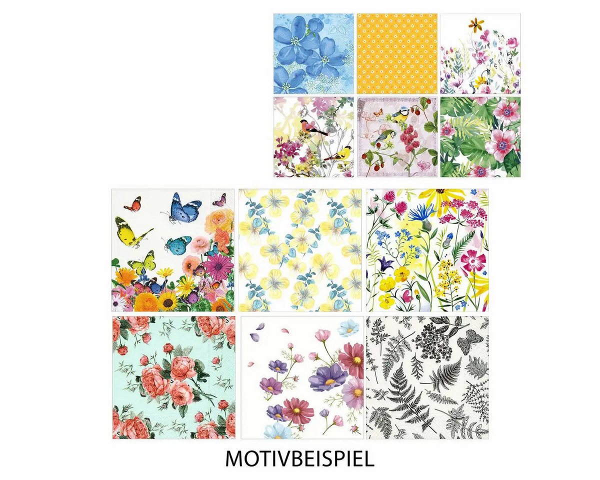 Idena Büro-Set Idena Servietten Blumen 33x33cm - Bunte Blütenpracht für jeden Anlass Idena Büro-Set Idena Servietten Blumen 33x33cm - Bunte Blütenpracht für jeden Anlass von Idena