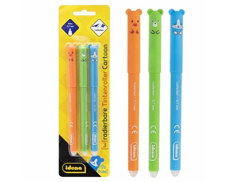 Idena Büro-Set Idena Tintenroller radierbar 0,7mm - 3er Set von Idena