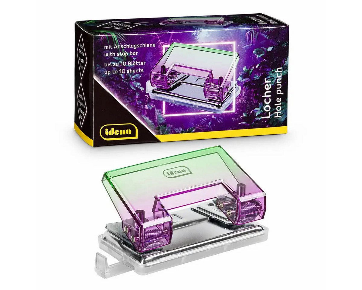 Idena Büro-Set Stylischer Locher Pink/Grün - Perfekt für Büro & Schule Idena Büro-Set Stylischer Locher Pink/Grün - Perfekt für Büro & Schule von Idena