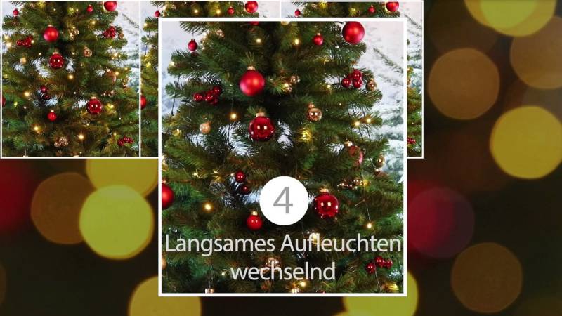 Idena LED-Lichterkette Idena 31040 - LED Lichterkette mit 200 LEDs in Warmweiß, NewTec Weihna Idena LED-Lichterkette Idena 31040 - LED Lichterkette mit 200 LEDs in Warmweiß, NewTec Weihna von Idena