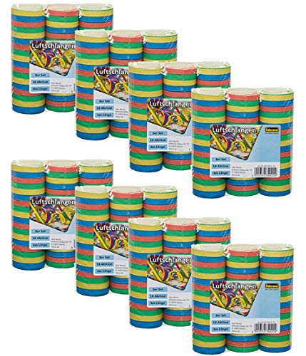 Idena Luftschlangen Set (24er Pack, Luftschlangen) von Idena