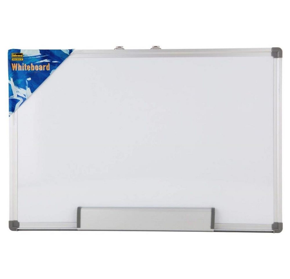 Idena Magnettafel 568024, Whiteboard mit Aluminiumrahmen und Stiftablage, Weiß von Idena