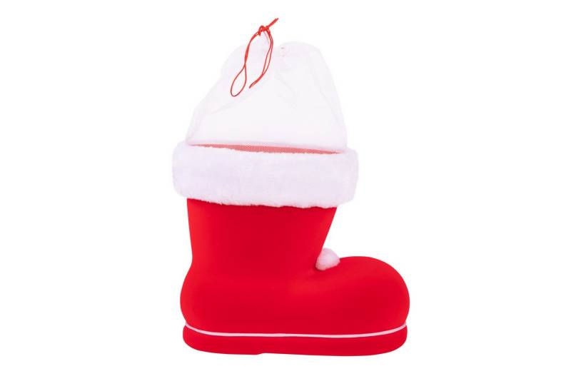 Idena Nikolausstiefel Idena Nikolausstiefel rot beflockt, 10cm von Idena