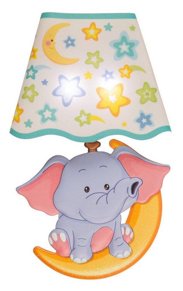 Idena Wandsticker Idena 31257 - LED Wandsticker Lampe Elefant, mit Lichtsensor, ca. 21 von Idena