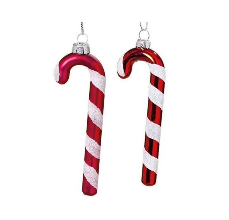 Idena Weihnachtsbaumkugel Hänger Zuckerstange 1 Stück, Glas lackiert Weihnachtsbaum Baumdekoration Christbaum Schmuck Idena Weihnachtsbaumkugel Hänger Zuckerstange 1 Stück, Glas lackiert Weihnachtsbaum Baumdekoration Christbaum Schmuck von Idena