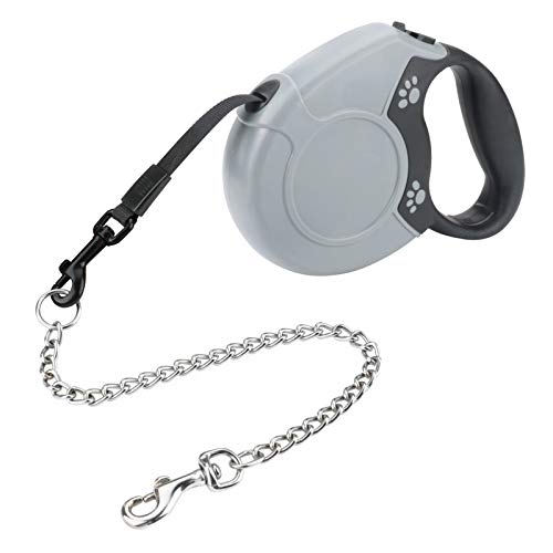 Idepet Retractable Heavy Duty Dog Lead for Small and Medium Dogs, Chain-Serrated Steel Chain Design, 360° Tangle-Free, Break & Lock System, 16 Foot Lead Idepet Retractable Heavy Duty Dog Lead for Small and Medium Dogs, Chain-Serrated Steel Chain Design, 360° Tangle-Free, Break & Lock System, 16 Foot Lead von Idepet