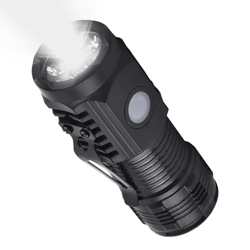 Idezek Magnetische LED-Taschenlampe, multifunktionale wiederaufladbare Taschenlampe - Wasserdichtes, leistungsstarkes Handgerät,Wasserdichte, leistungsstarke Handheld-Taschenlampen mit hohen Lumen und von Idezek