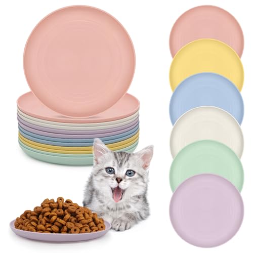 Idota 12 Stück Katzennapf Flach, 5,9 Zoll Runden Katzen Futternapf Flache Katzennäpfe zur Linderung von Schnurrhaarmüdigkeit Bunt Plastik Katzen Napf Set zum Trocken Nassfutter für Kätzchen und Welpen Idota 12 Stück Katzennapf Flach, 5,9 Zoll Runden Katzen Futternapf Flache Katzennäpfe zur Linderung von Schnurrhaarmüdigkeit Bunt Plastik Katzen Napf Set zum Trocken Nassfutter für Kätzchen und Welpen von Idota