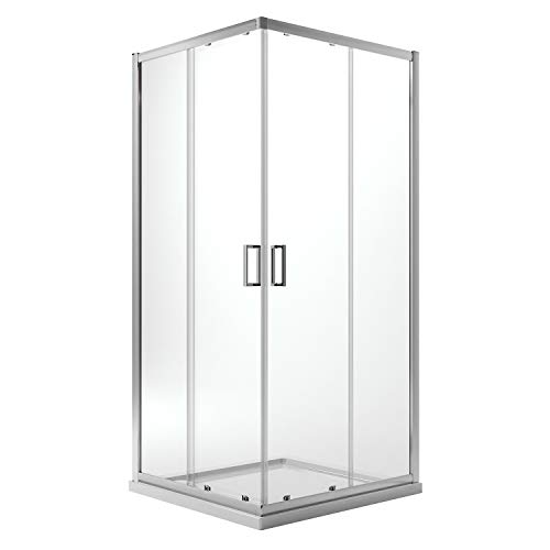 Eckeinstieg Duschkabine Quadratisch 70x70 H198 Transparent 6mm Glas Mod. Ready von Idralite
