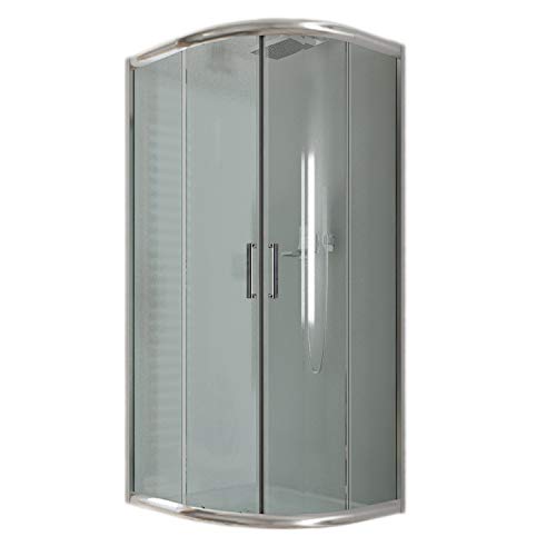 Idralite Eckeinstieg Duschkabine Runddusche 80x80 H185 Transparent 6mm Glas Mod. Alabama von Idralite