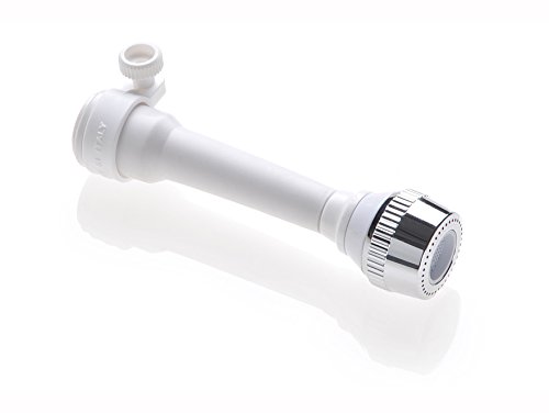 Idrogas ID-665BL ROMPIGETTO DOCCIA SCHIUMA ADATTATORE Schaumdusche für Dusche, Universal-Adapter, Weiß/Chrom von Idrogas