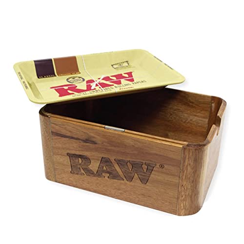 RAW Cache Box Mini Tablett + Box aus Holz von Idroponica