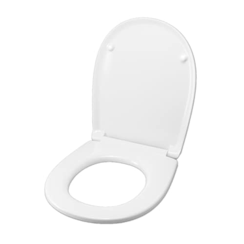 WC-Sitz für ISVEA MONICA Thermohärtend, weiß, Scharnier aus Edelstahl, normal oder langsam, Soft Close von Idrotop