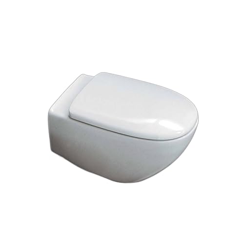 WC-Sitzbezug für Flaminia Stecker als Original-Thermo-Thermo-Weiß, normaler Reißverschluss aus Edelstahl oder langsamer Softclose von Idrotop