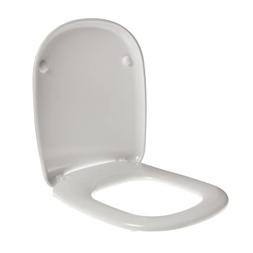 Toilettensitz für LAUFEN MIMO umhüllend Duroplast weiß Scharnier Edelstahl von Idrotop