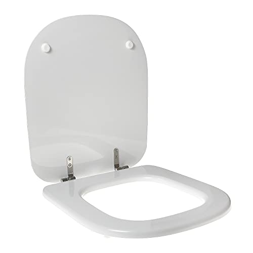 WC-Sitz für Globo Genesis Holz Polyester hochwertiges Scharnier Edelstahl von Idrotop