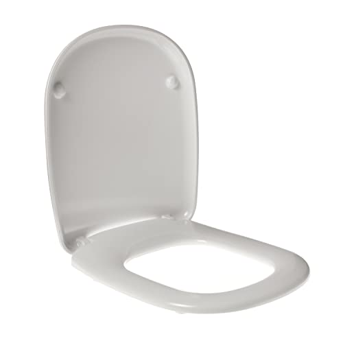 WC-Sitz für IDEAL STANDARD TESI CLASSIC als Original Duroplast weiß Edelstahlscharnier von Idrotop