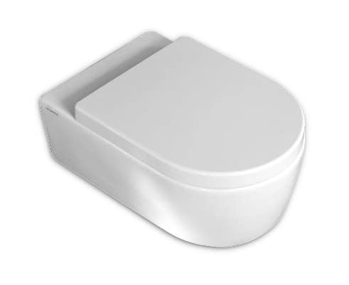 WC-Sitzbezug für Flaminia Link als Original-Thermo-Stromversorgung, weiß, Reißverschluss, Edelstahl, normale oder verlangsamte Softclose von Idrotop