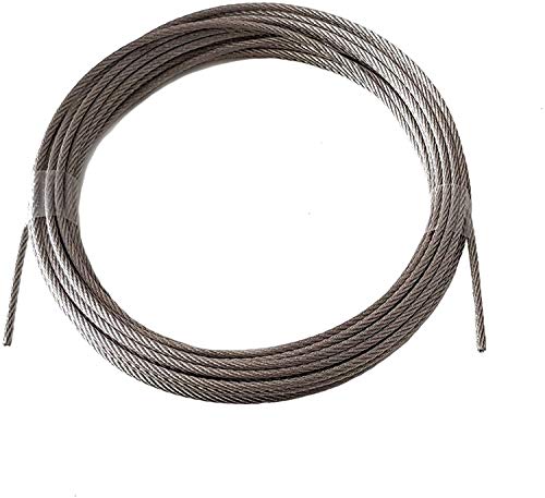 Drahtseil 4mm 100 Meter Geländerseil Edelstahl 7X7 EN 1.4401 mittelweich A4 NIRO, Nirosta Drahtseil 4mm 100 Meter Geländerseil Edelstahl 7X7 EN 1.4401 mittelweich A4 NIRO, Nirosta von Idt Trade