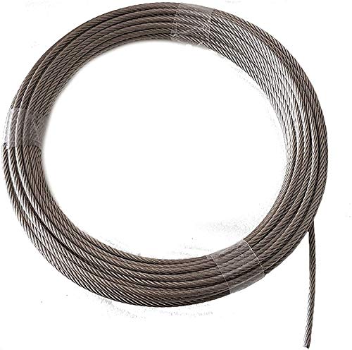 Drahtseil 4mm 25 Meter Edelstahl 7X19 EN 1.4401 weich A4 NIRO, Nirosta von Idt Trade